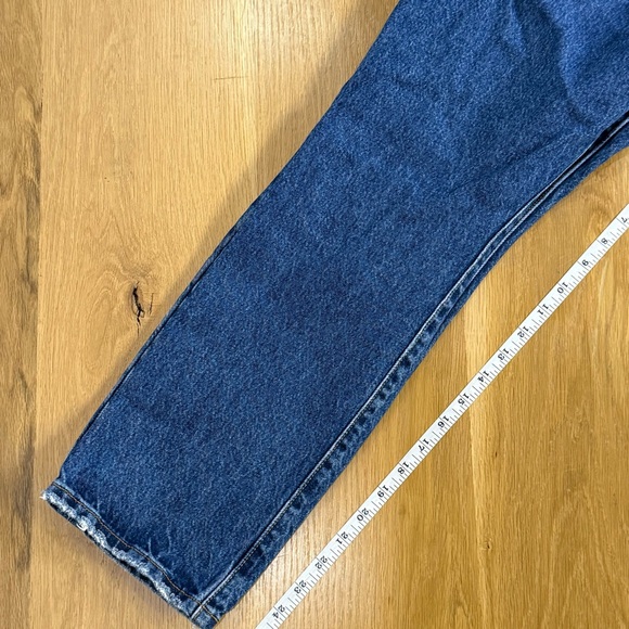 Levi’s 501 Button Fly High Rise Distressed Straight Leg Jeans Women’s Size 27 - Picture 7 of 13